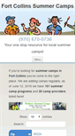 Mobile Screenshot of fortcollinssummercamps.com